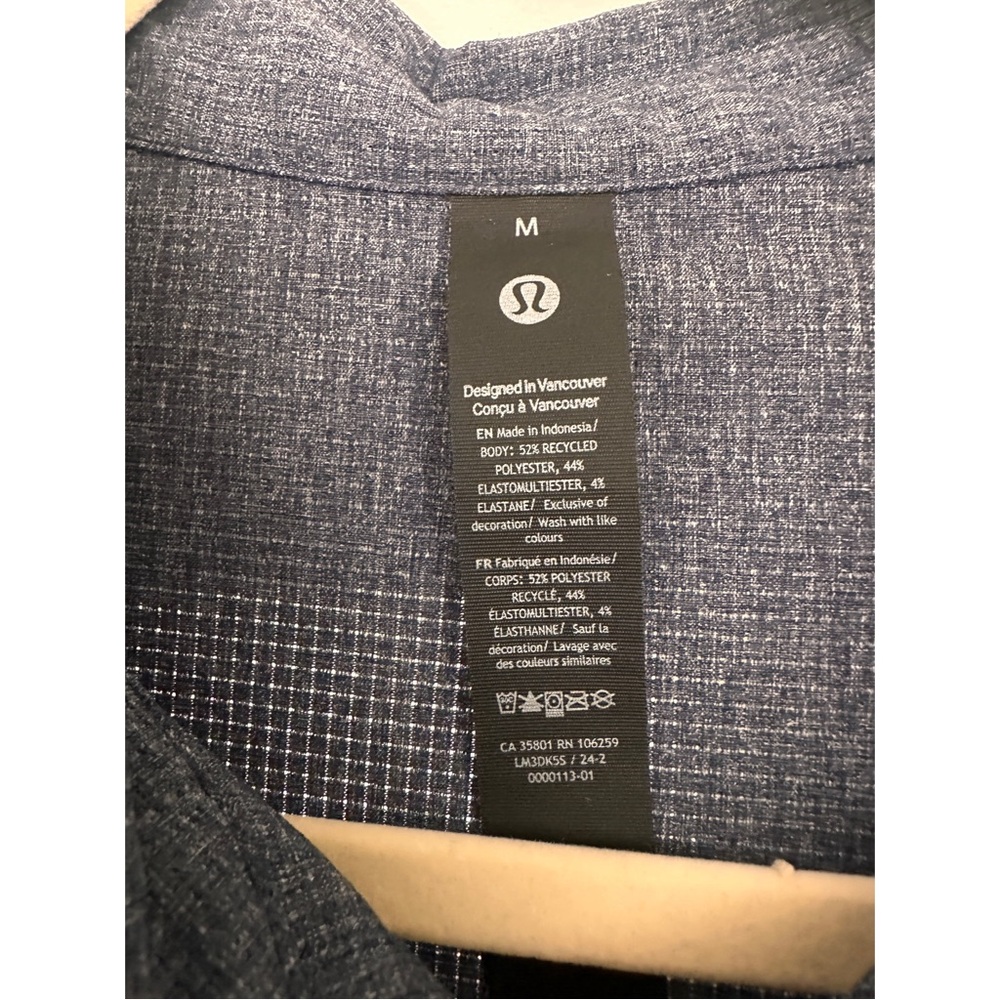 Classic Blue Button-Down Shirt for Men - Picture 3 of 5